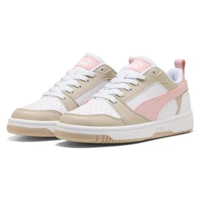 маратонки,детски,маратонки,puma,rebound,v6,lo,trainers,white,mauve,mist,desert,dust