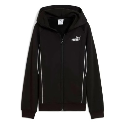 блуза,детски,блузи,puma,sport,full,zip,sweatshirt,black