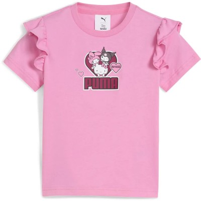 тениска,детски,тениски,puma,x,hello,kitty,&,friends,short,sleeve,t,shirt,posie,pink