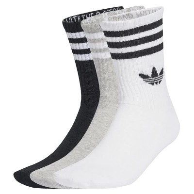 чорапи,мъжки,чорапи,adidas,originals,3,stripes,crew,socks,3,units,white,medium,grey,heather,black,(multicolor)