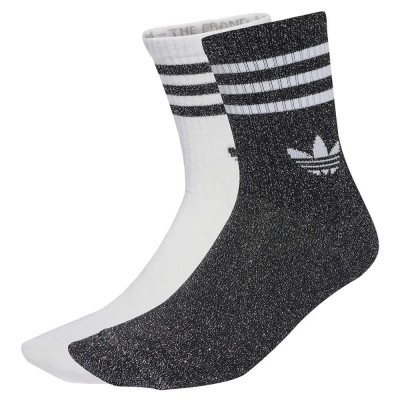 чорапи,мъжки,чорапи,adidas,originals,3,stripes,glitter,crew,socks,2,units,black,white,(white,black)