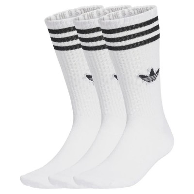 чорапи,мъжки,чорапи,adidas,originals,3,stripes,high,crew,socks,3,units,white,white,white,(white)