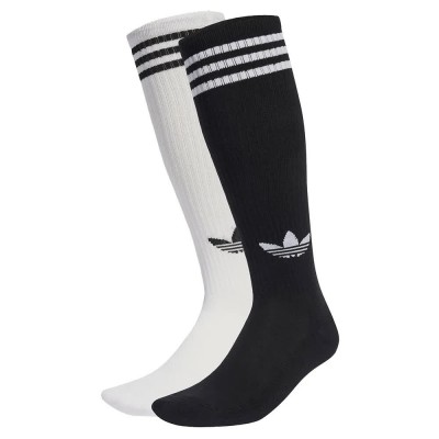 чорапи,мъжки,чорапи,adidas,originals,3,stripes,knee,socks,2,units,white,black,(white,black)