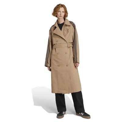 палто,мъжки,якета,adidas,originals,adicolor,trench,twill,coat,beige,(cardboard,black)