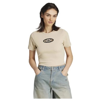 тениска,дамски,тениски,adidas,originals,campus,2000,back,cut,out,rib,short,sleeve,t,shirt,stone,khaki,(beige)