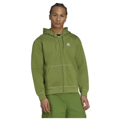 блуза,мъжки,пуловери,adidas,originals,essentials,trefoil,full,zip,sweatshirt,tech,olive,(green)