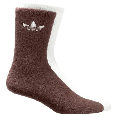 чорапи,мъжки,чорапи,adidas,originals,fluffy,crew,socks,2,units,fox,brown,off,white,(brown,white)