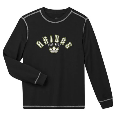 тениска,детски,тениски,adidas,originals,logo,play,long,sleeve,t,shirt,black