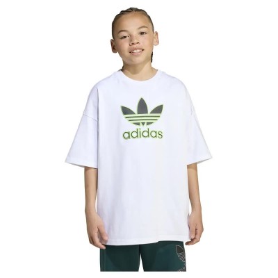 тениска,детски,тениски,adidas,originals,oversize,trefoil,short,sleeve,t,shirt,white