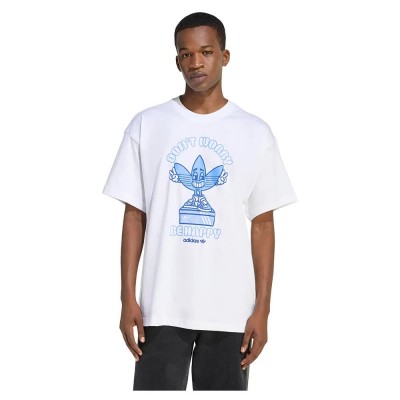 тениска,мъжки,тениски,adidas,originals,smile,treffy,short,sleeve,t,shirt,white