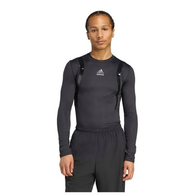 тениска,мъжки,тениски,дамски,тениски,adidas,originals,techfit,long,sleeve,t,shirt,black,(black)