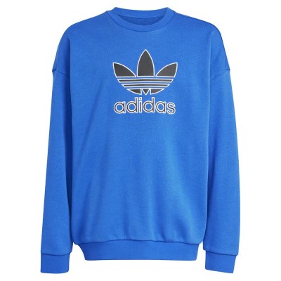 блуза,детски,блузи,adidas,originals,trefoil,crew,sweatshirt,blue,black,(blue)