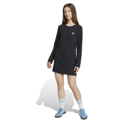 рокля,детски,поли,и,рокли,adidas,originals,wide,rib,dress,black,white,(black)