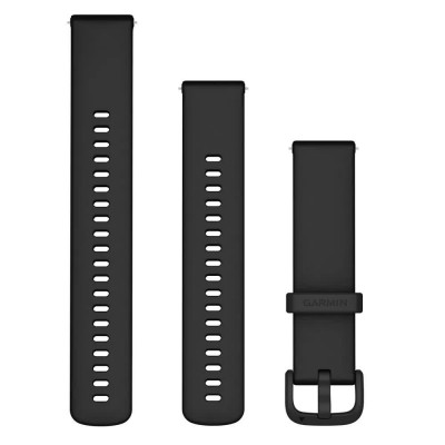 електро,garmin,quick,release,20,mm,silicone,strap,silver,(black)