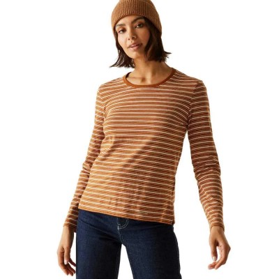 тениска,дамски,тениски,regatta,federica,long,sleeve,t,shirt,brown,(glazed,ginger,light,violet)