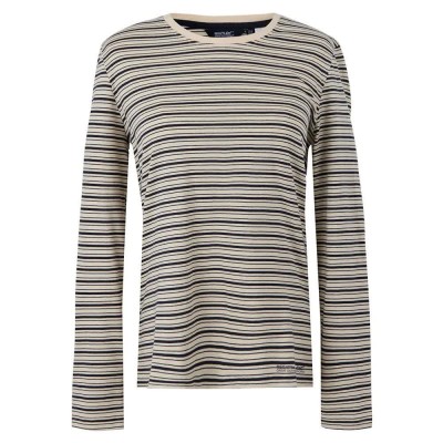 тениска,дамски,тениски,regatta,federica,long,sleeve,t,shirt,beige,(light,vanilla,navy)