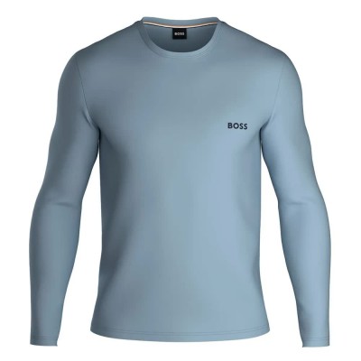 тениска,мъжки,тениски,boss,mix&match,10259900,01,long,sleeve,t,shirt,open,blue,(blue)