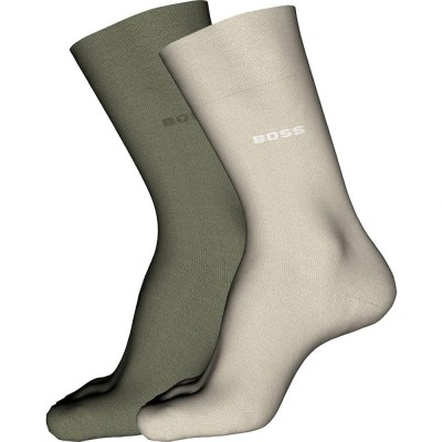чорапи,мъжки,чорапи,boss,tom,uni,mc,socks,2,pairs,light,beige,(beige,green)