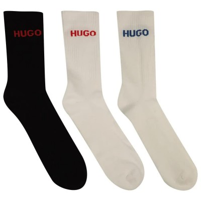 чорапи,мъжки,чорапи,hugo,50510187,socks,6,pairs,white,black,(open,miscellaneous,multicolor,8)