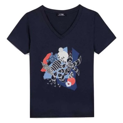 тениска,дамски,тениски,tbs,lugditee,short,sleeve,t,shirt,blue,(navy)