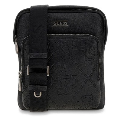 чанти,за,през,рамо,guess,boston,flat,crossbody,black