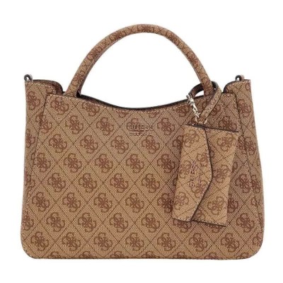 чанта,всички,чанти,guess,brenton,sml,girlfriend,satchel,handbag,latte,logo,(brown)