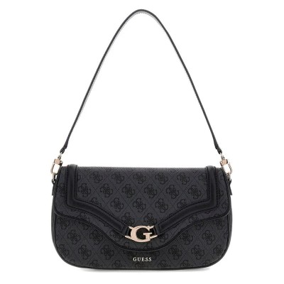 чанта,за,през,рамо,всички,чанти,guess,dea,flap,shoulder,bag,coal,logo