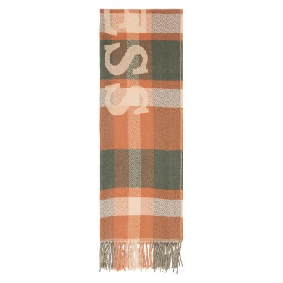 шал,ръкавици,шапки,и,шалове,guess,jacquard,70x180,scarf,brown,(brown,green)