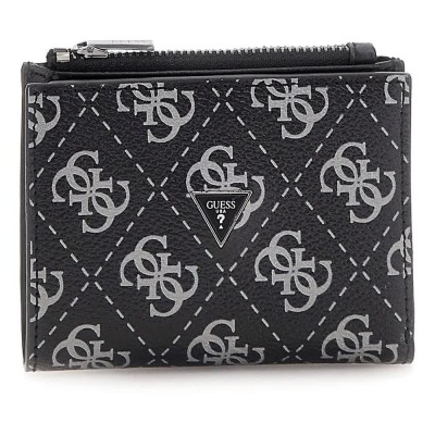 портфейли,и,портмонета,guess,milano,bifold,wallet,dark,black