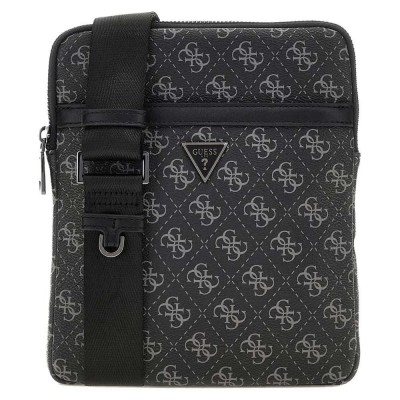 чанти,за,през,рамо,guess,milano,flat,crossbody,dark,black,(black)