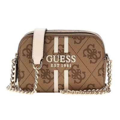 чанти,за,през,рамо,guess,noelle,ii,camera,crossbody,latte,logo,(brown)
