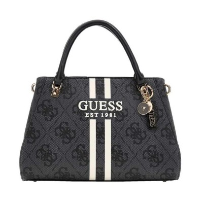 чанта,всички,чанти,guess,noelle,ii,luxury,satchel,bag,coal,logo,(black)