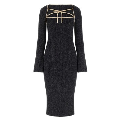 рокля,дамски,поли,и,рокли,guess,sqn,yoke,lurex,sansa,dress,jet,black,multi