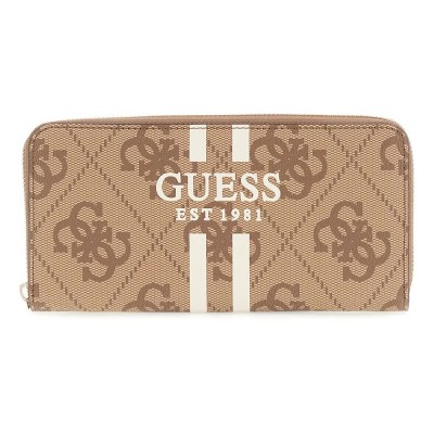 портфейли,и,портмонета,guess,swos74,laurel,ii,slg,large,wallet,latte,logo,(beige)