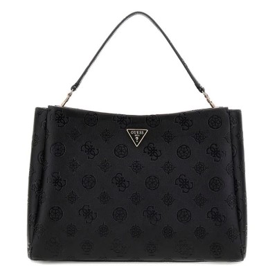 чанта,всички,чанти,guess,tisha,large,girlfriend,satchel,bag,black,logo