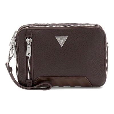 чанти,за,през,рамо,guess,torino,camera,double,crossbody,dark,brown