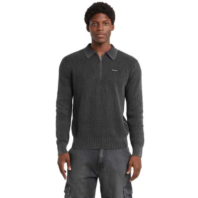 блуза,мъжки,пуловери,guess,jeans,collar,half,zip,sweatshirt,jet,black,a996