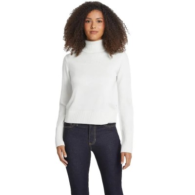 блуза,дамски,пуловери,дамски,плетени,дрехи,guess,jeans,emb,sweater,warm,white