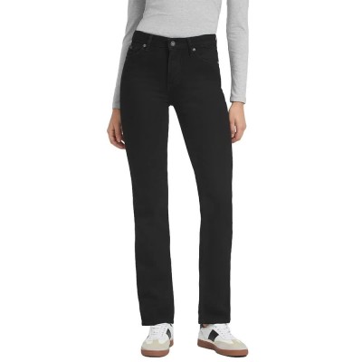 дънки,дамски,панталони,guess,jeans,g08,mid,rise,straight,fit,jeans,black,overdye,(black)