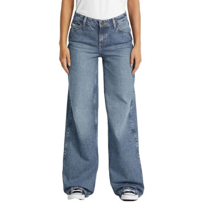 дънки,дамски,панталони,guess,jeans,g11,wide,leg,fit,jeans,medium,used,wash,(blue)