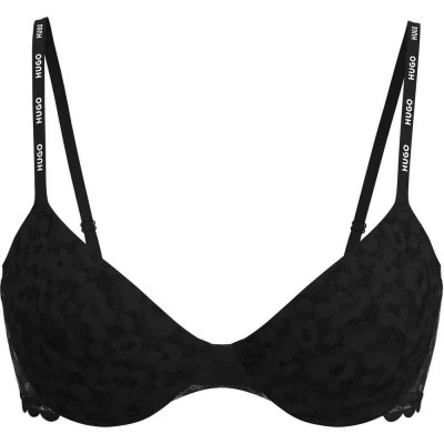 сутиен,дамско,бельо,дамски,бикини,и,танкини,hugo,50545724,push,up,bra,black,(black)