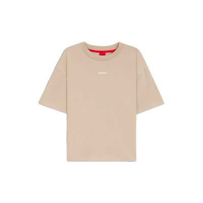 тениска,дамски,тениски,hugo,shuffle,10249155,01,short,sleeve,t,shirt,beige,(light,beige)