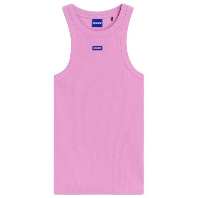 тениска,дамски,тениски,hugo,easy,10257055,blue,sleeveless,t,shirt,pink,(light,pastel,pink)