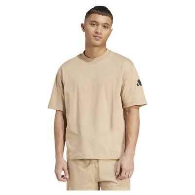 тениска,мъжки,тениски,adidas,essentials,loose,fit,3,bar,logo,short,sleeve,t,shirt,warm,sandstone,black,(beige)