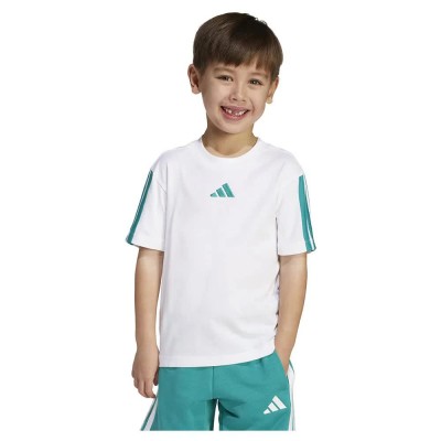 тениска,детски,тениски,adidas,essentials,short,sleeve,t,shirt,white,2,pure,teal,2,(white)