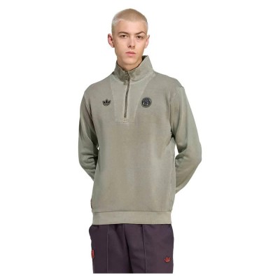 блуза,мъжки,пуловери,adidas,fc,bayern,terrace,icons,half,zip,sweatshirt,base,green,(green)