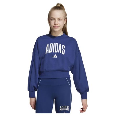 блуза,детски,блузи,adidas,seasonals,essentials,collegiate,typography,crewneck,sweatshirt,dark,blue,white,(blue)