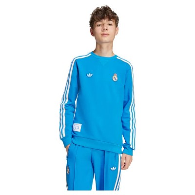 блуза,детски,блузи,adidas,real,madrid,terrace,icons,sweatshirt,bluebird,white,(blue)