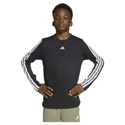 тениска,детски,тениски,adidas,train,essentials,long,sleeve,t,shirt,black,white,(black)