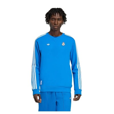 блуза,мъжки,пуловери,adidas,real,madrid,terrace,icons,sweatshirt,bluebird,white,(blue)